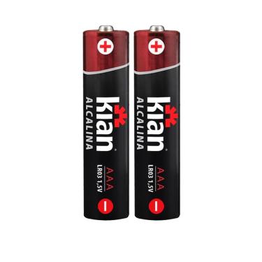Imagem de Pilha Palito AAA Alcalina Kian com 2 Unidades