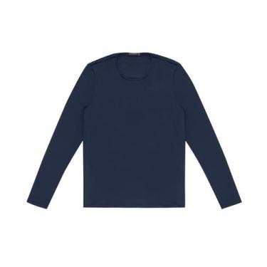 Imagem de Camiseta Masculina Manga Longa Térmica Diametro Azul - Diametro Basico