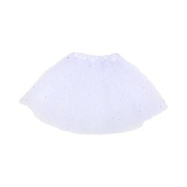 Imagem de Saia Tutu Curta De Tule Com Estrelas Em 3 Camadas Para Meninas, Fantas
