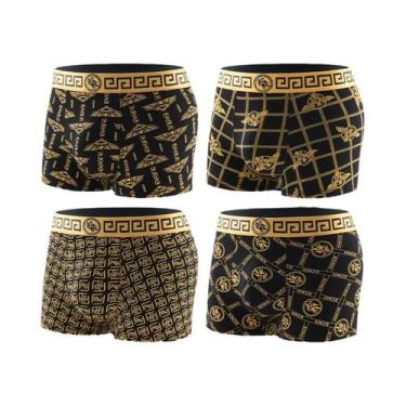 Imagem de Cuecas Boxer Masculinas Estampadas E Respiráveis - Pacote Com 4 - Esti