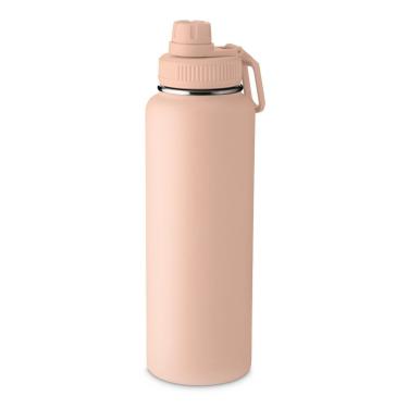 Imagem de Garrafa Térmica Inox 1 e 2L com Alça Parede Dupla para Bebidas Quentes Ou Frias em Aço...