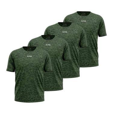 Imagem de Kit 4 Camisetas Dry Alpha Co Masculina-Masculino