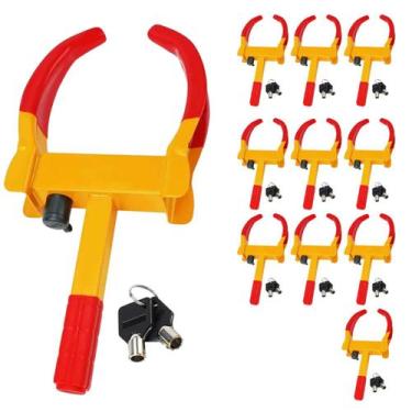 Imagem de Trava de Pneu Universal Kit 10 Uni Bloqueador de Roda Carro Moto Anti 