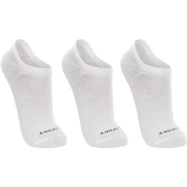 Imagem de Kit Meia Lupo 3 Pares Soquete, 33/36, Branco