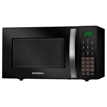 Imagem de Microondas Mondial 34 Litros MO-02-34-B 1200W Preto Espelhado 220V, Pr