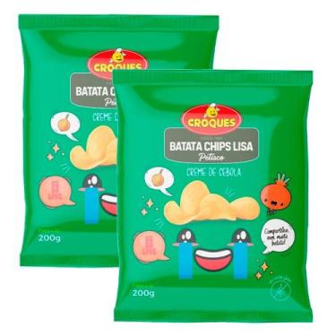 Imagem de Kit 2 Batata Petisco Croques Onion Cream 200g