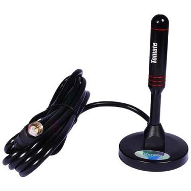 Imagem de 2u Antena Digital Hd 3.5dbi Interna Externa C/ Imã 3m Tomate