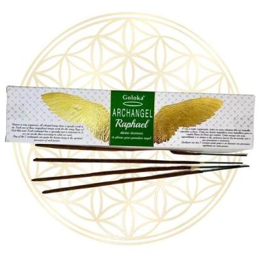 Imagem de Incenso Indiano Goloka Vareta Linha Arcanjos, Raphael