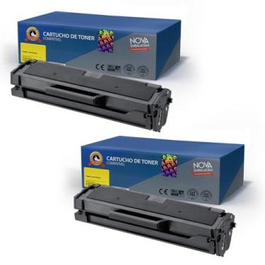 Imagem de 02 Cartuchos de Toner Compatível P/ Samsung D111 M2020 M2070 M2022 1.5