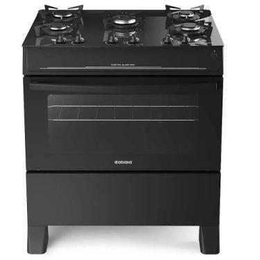 Imagem de Fogao itatiaia 5 bcs electra glass new, Preto, Bivolt