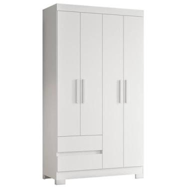 Imagem de Guarda Roupa Olimpia 4 Portas e 2 Gavetas Quarto 103 cm - ALBATROZ MOV
