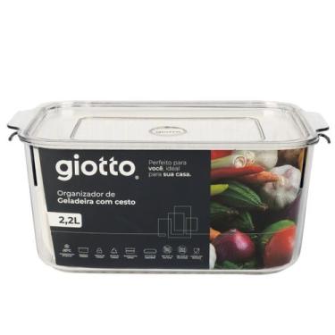 Imagem de Pote 2.2 Litros Hermetico Organizador de Geladeira Giotto (Pet) com Ce