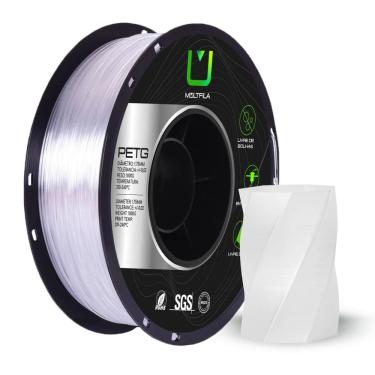 Imagem de Filamento PETG Transparente 1kg 1.75mm Multfila Impressora3D