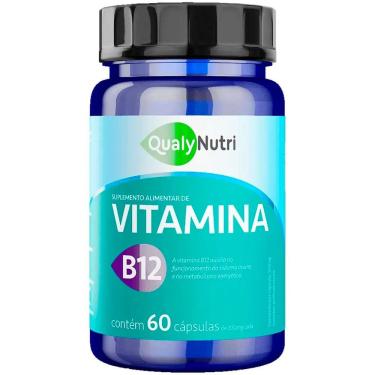 Imagem de Vitamina B12 Cianocobalamina 9,94mcg 60 cápsulas Qualynutri