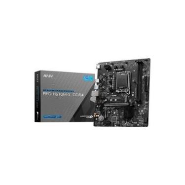 Imagem de Placa Mãe MSI PRO H610M-S Intel Core, DDR4, mATX, Realtek ALC897 Codec - PROH610MSD4-Un...