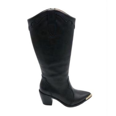 Imagem de Bota Cano Alto Vizzano Feminina Elegante Confortável Moderna-Feminino