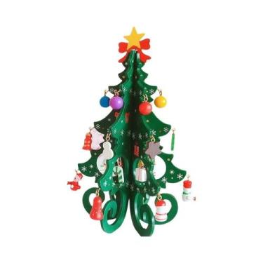 Imagem de Decoração De Natal DIY: Adereços De Madeira Para Vitrine De Árvore De 