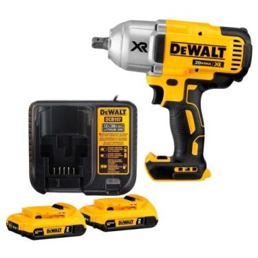 Imagem de Chave de Impacto Dewalt 20V MAX 950Nm 1/2" com 2 Baterias 2Ah - DCF899