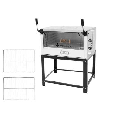 Imagem de Forno Elétrico Industrial Refratária Roma Inox Feri90 220v + 2 Grades Extras - Venâncio...