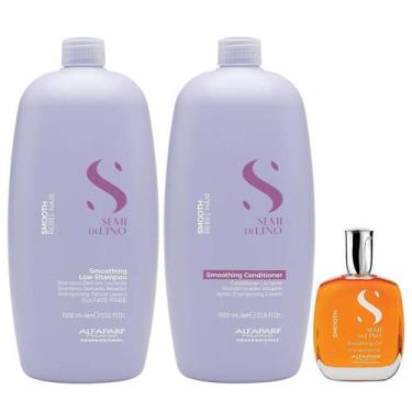 Imagem de Kit Alfaparf Professional Semi Di Lino Smooth Smoothing - Shampoo & Co