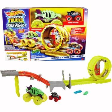 Imagem de Pista Hot Wheels Monster Trucks Energia De Demolição HXT05 - Mattel