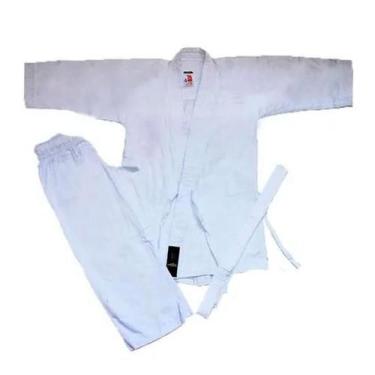 Imagem de Kimono de Karatê Adulto Shogum Simples Branco, Branco, A2