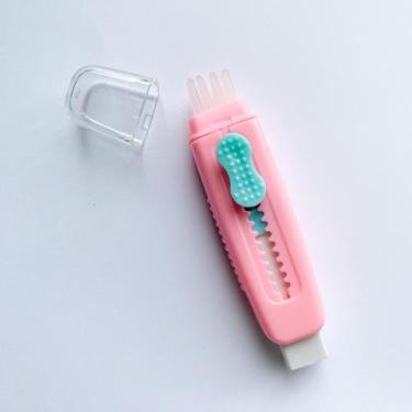 Imagem de Borracha Escolar Sweep Vassourinha Colorida Pastel - Cis, ROSA
