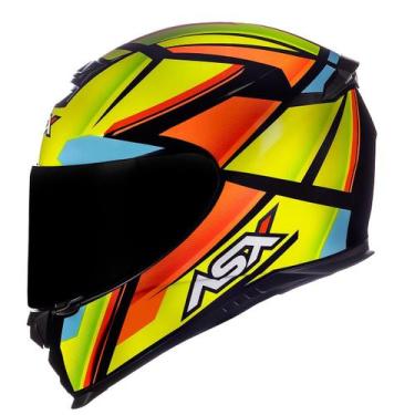 Imagem de Capacete Asx Eagle Explorer Brilho Preto/Amarelo/Laranja, 56