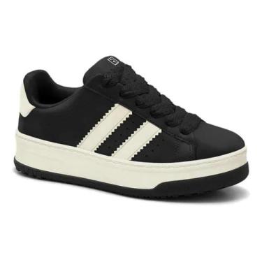 Imagem de Tenis Feminino Ramarim Casual Coleção Nova Ref 25-99201, Preto, 36
