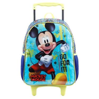 Imagem de Mochila Escolar C/ Roda Personagem Mickey Mouse Nº 16 Xeryus  Casa Mag