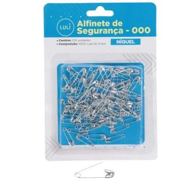 Imagem de Alfinete de Segurança N 000 Níquel - 100 Unidades - Luli - no-brand