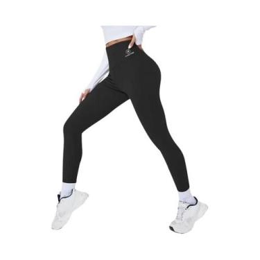 Imagem de Leggings De Yoga Femininas De Cintura Alta Com Efeito Levanta Bumbum, 