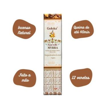 Imagem de Incenso Massala Goloka - Ayurvedic Myrra