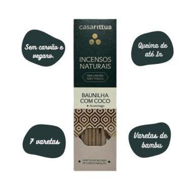 Imagem de Incenso Natural Casa Rittua Baunilha com Coco Aconchego