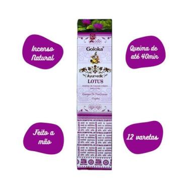 Imagem de Incenso Massala Goloka - Ayurvedic  Lotus