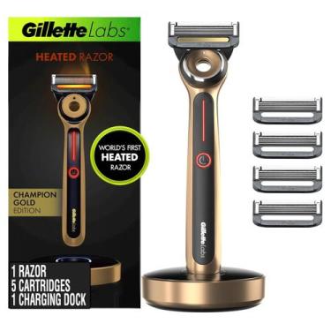 Imagem de Gillette Labs Gold Edition Navalha Aquecida c/ 5 Recargas