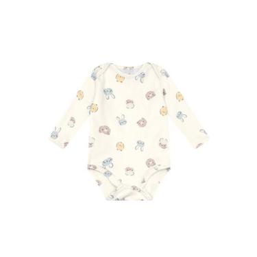 Imagem de Body bebê unissex térmico pesado Brandili Baby, Natural, P