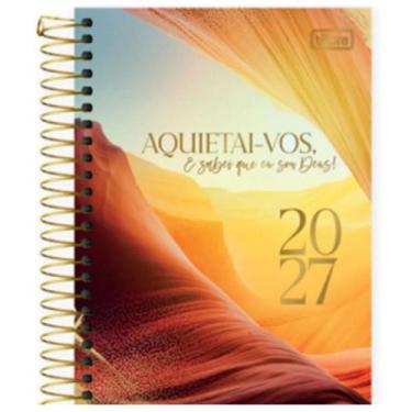 Imagem de Agenda espiral louvor m6 2027 7891027395377 - Tilibra, AQUIETAI VOS