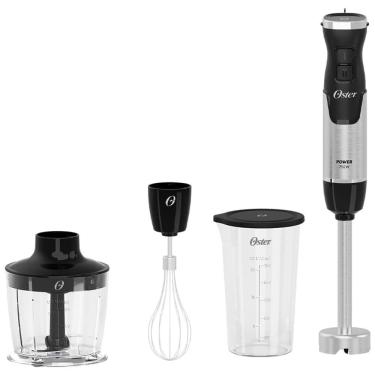 Imagem de Mixer Power Oster Black Inox 3 em 1 com 02 Velocidades, Função Turbo e Capacidade de 750 ml - OMIX570
