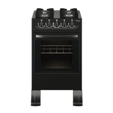 Imagem de Fogão 4 Bocas Braslar Carina Automático Mesa de Vidro Forno Easy Clean