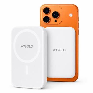 Imagem de Power Bank Magnética 50000mah Com Carregamento Rápido - Gold