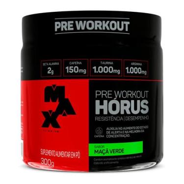 Imagem de Hórus  Pré Treino  300g  Max Titanium, Maçã Verde