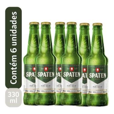 Imagem de Cerveja Spaten Long Neck Puro Maltedourado 330ml 6 u