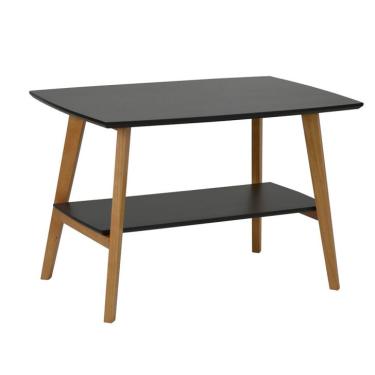 Imagem de Mesa de Centro Retangular Elis Preta e Avelã