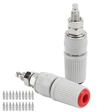 Imagem de Poste de Encadernação, Preto Vermelho Adaptador de Soquete Banana de Montagem Fácil 24.330 para Equipamento Eletrônico