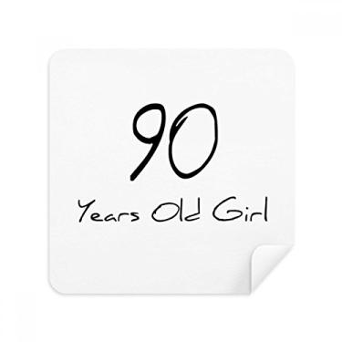 Imagem de 90 Years Old Girl Age Longevity óculos de limpeza de tela tecido de camurça 2 pacotes