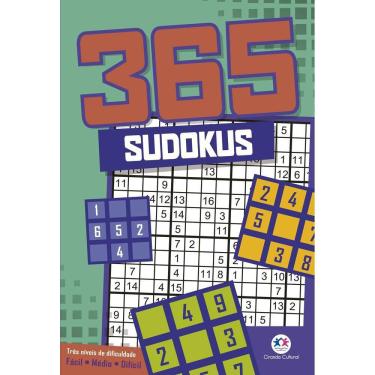 Imagem de Livro 365 Sudokus Diversos Níveis Raciocínio Treine