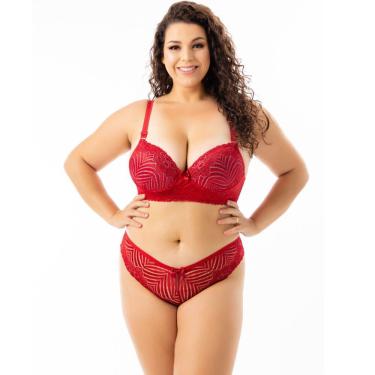 Imagem de Conjunto de Lingerie Sensual Plus Size com Renda | Zani 6614