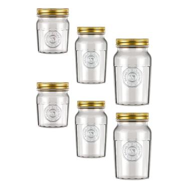 Imagem de kit Potes C/tampa Café Biscoito 6 Tamanhos Vintage Nadir 6Un