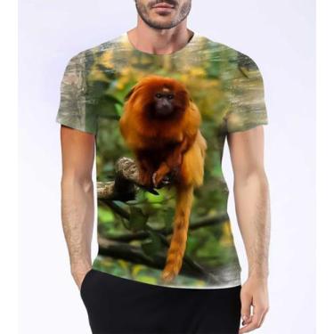 Imagem de Camisa Camiseta Mico Leão Dourado Primata Mata Atlântica 3 - Estilo Kr